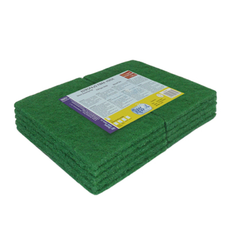 Estropajo Fibra Verde 15 X 10 Cm Pack 10 Origen Asesores Sl